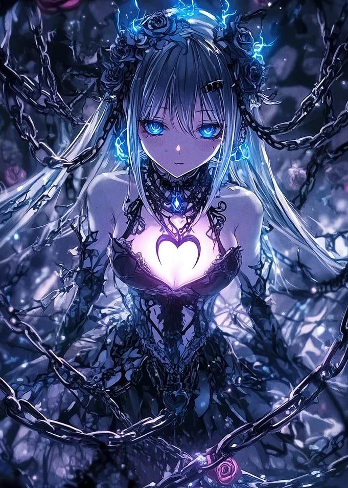 Anime Girl with Chains
