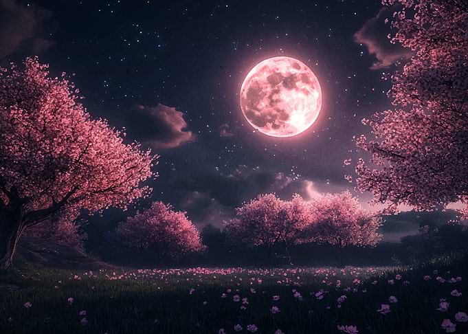 Pink Moon Night