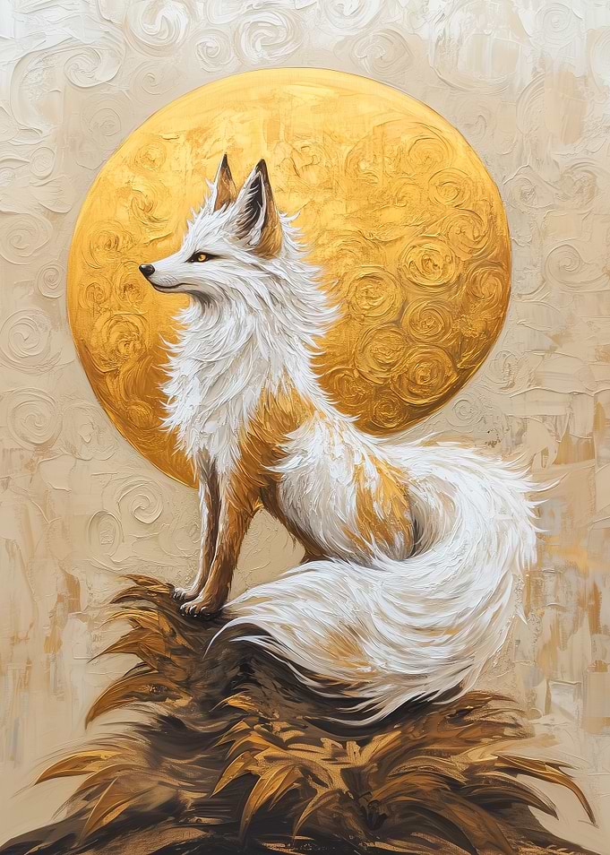 Golden Fox Painting
