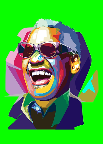 Ray Charles Pop Art Portrait