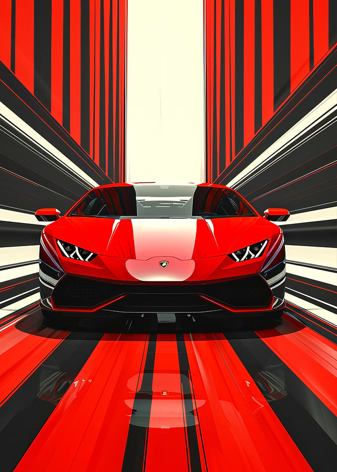 Lamborghini in Speed Tunnel