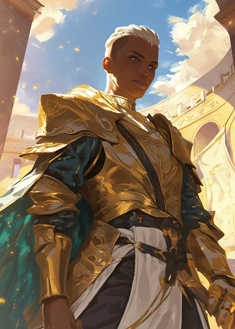 Golden Knight Portrait