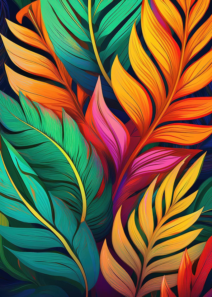 Tropical Leaf Art