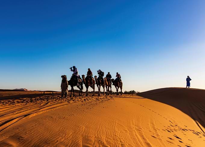 Camel Ride in the Sahara