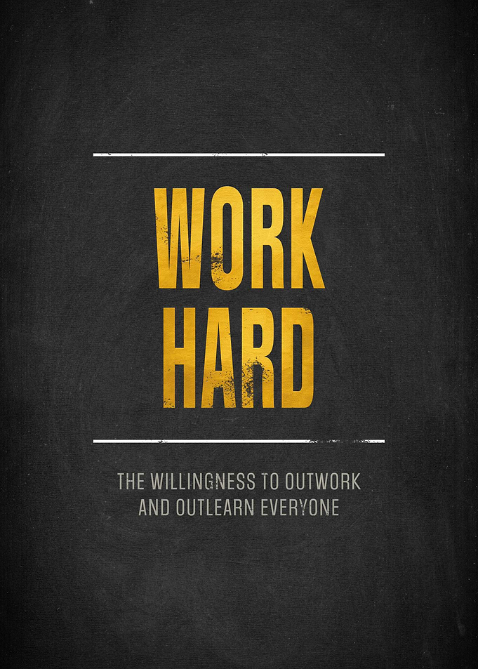 Work Hard Poster