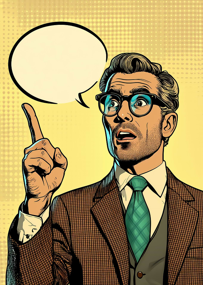 Debonair man wearing a tweed jacket and professorial vintage glasses
