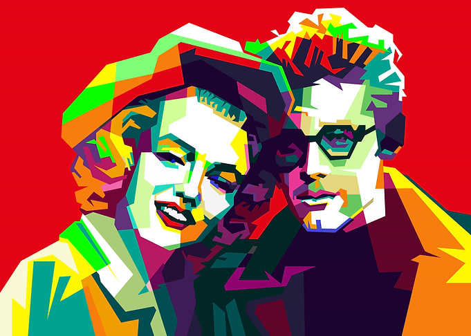 Marilyn Monroe & James Dean Pop Art
