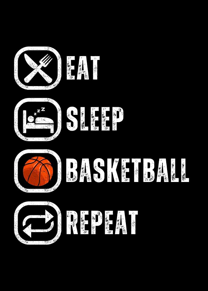 Eat Sleep Basketball Life Cycle