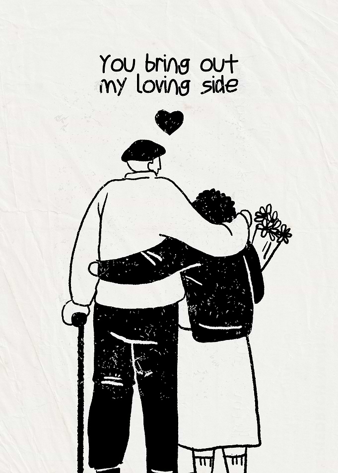Loving Couple Illustration