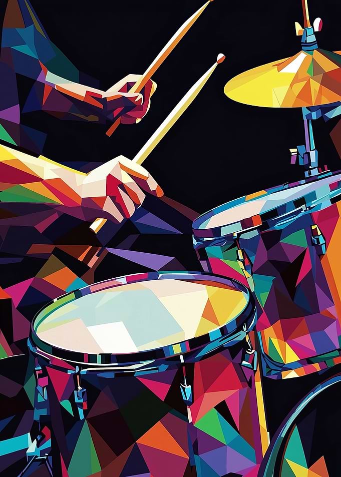 Drum Solo in Pop Art