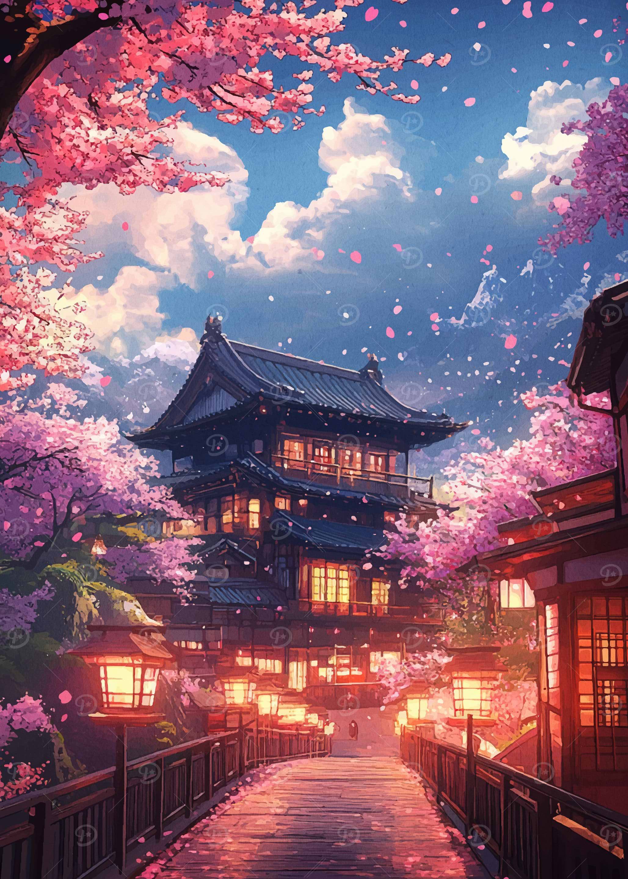 Sakura Japan Landscape' Posters | Muna Anderson | Displate