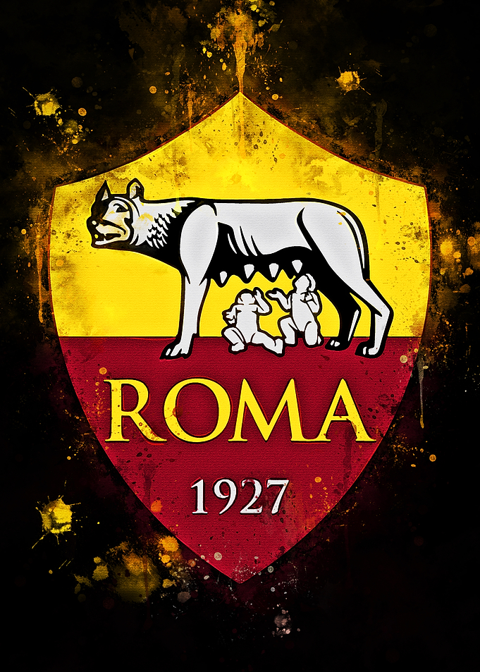 AS Roma Logo Watercolor