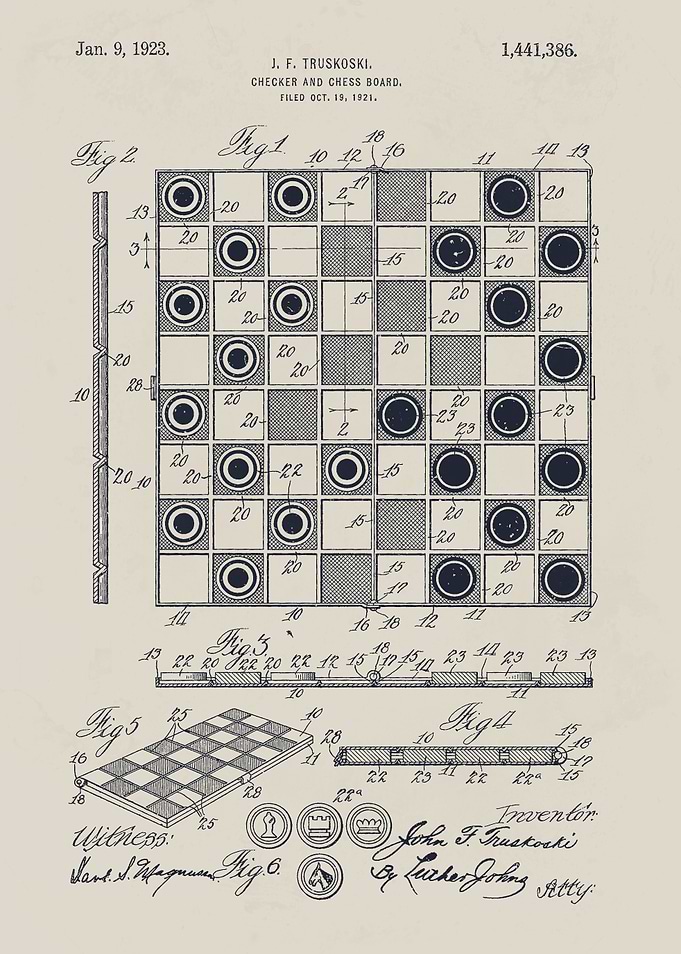 Chessboard Patent Illustration