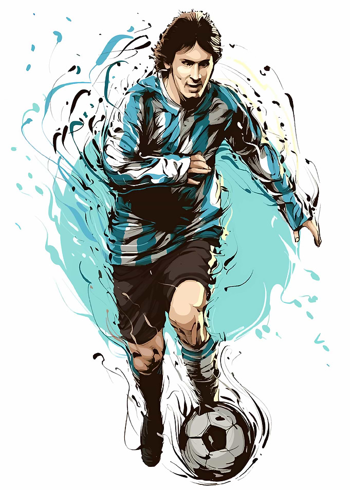 Soccer Player Illustration