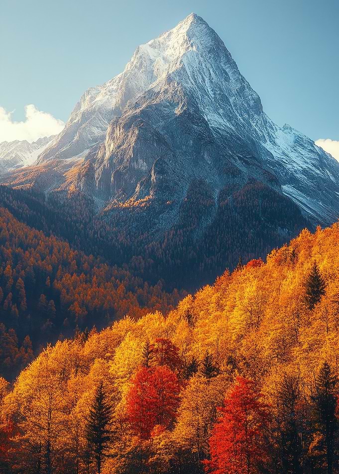 Snowy Mountain Peak
