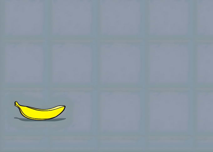 Single Banana on Grid
