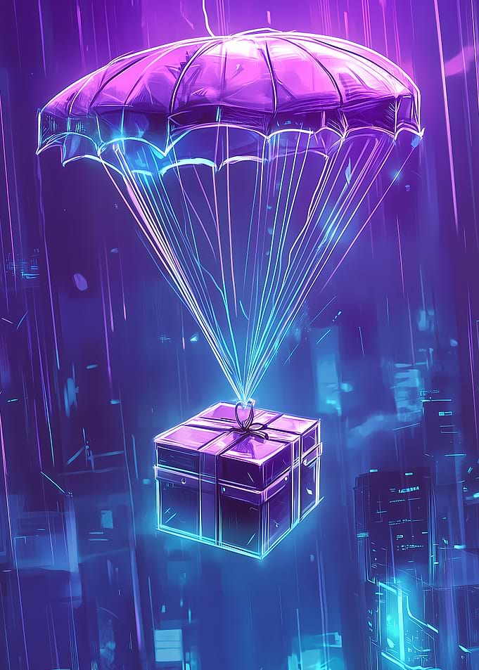 Futuristic Airdrop Cyberpunk