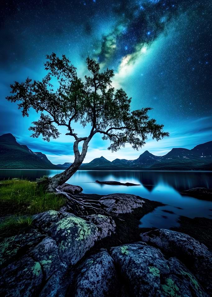 Stars Over Lake
