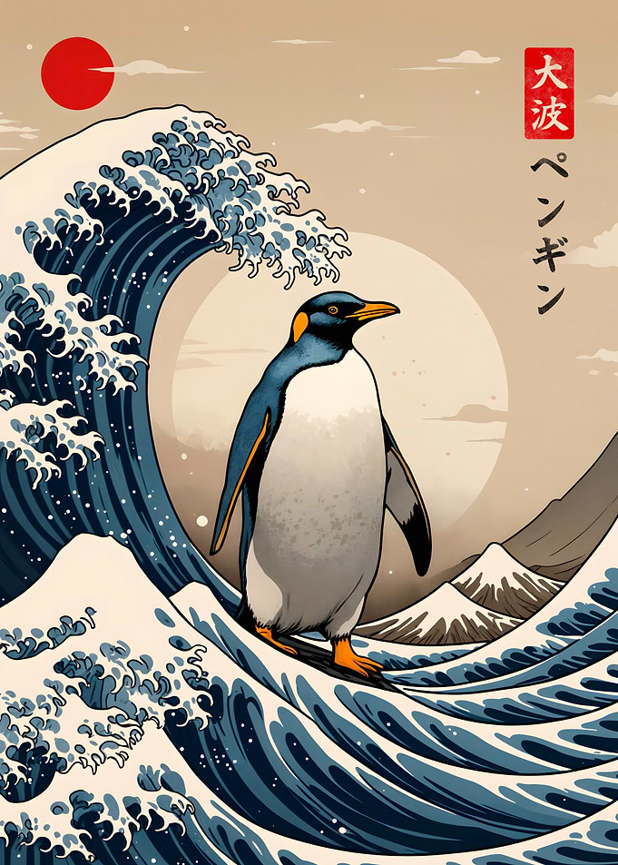 Penguin Great Wave