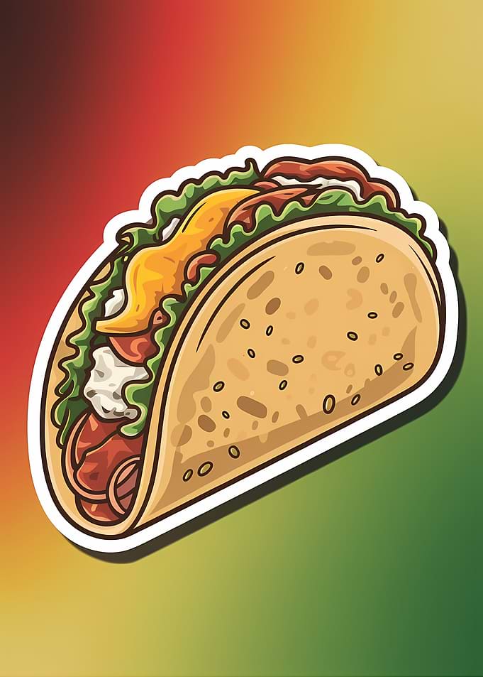 Taco mexican food