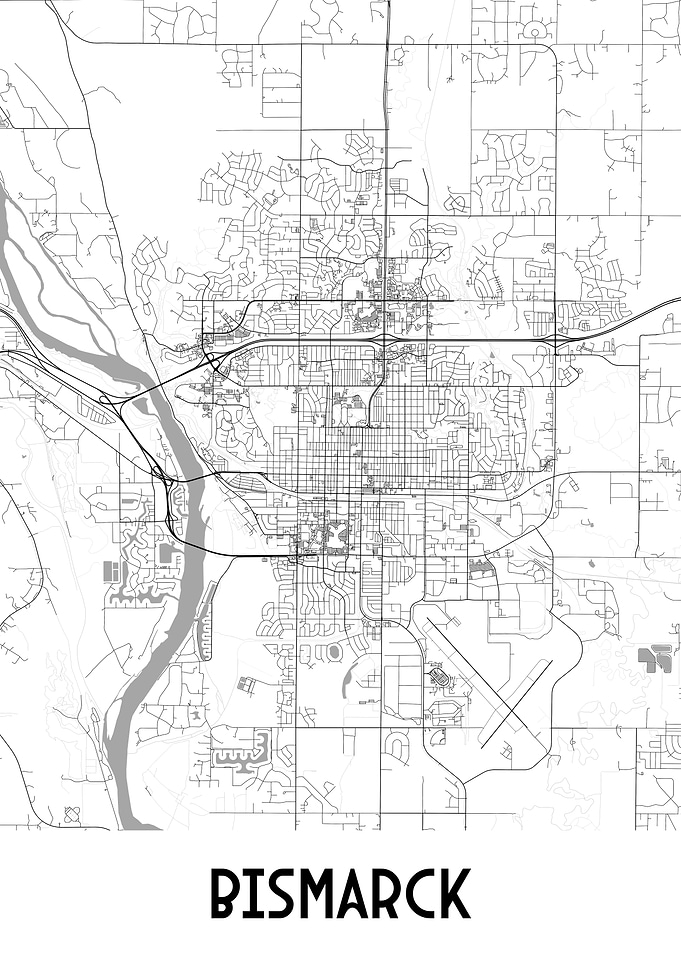 Bismarck City Map