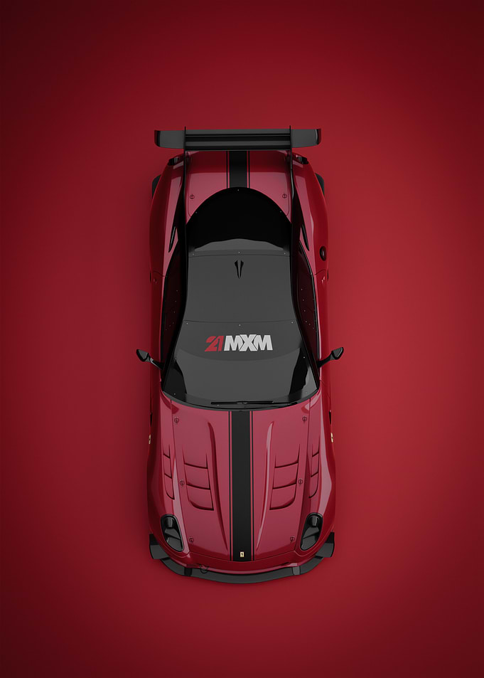 Ferrari 599XX Evoluzione 2011 - Top View