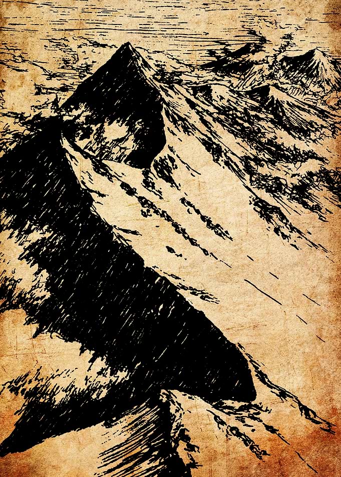Mountain Peak Sketch