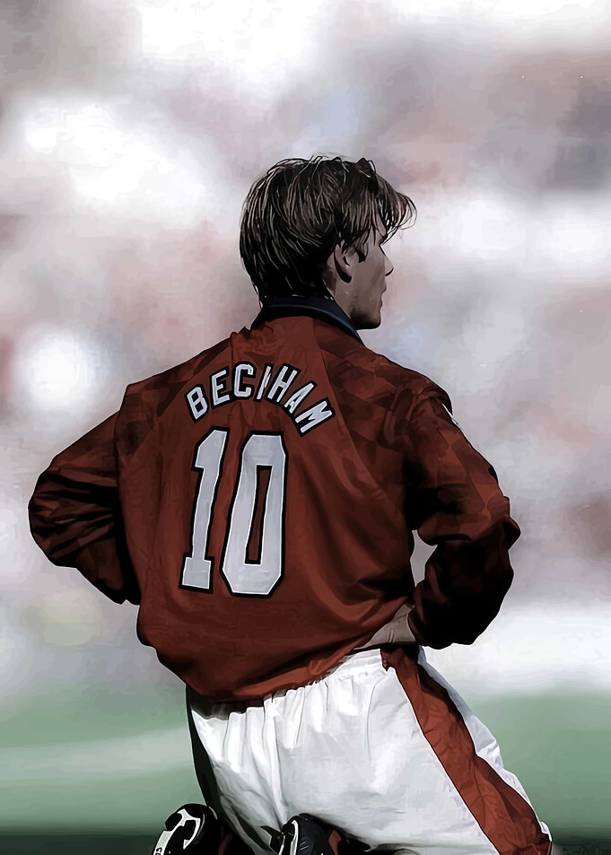 David Beckham Football Art
