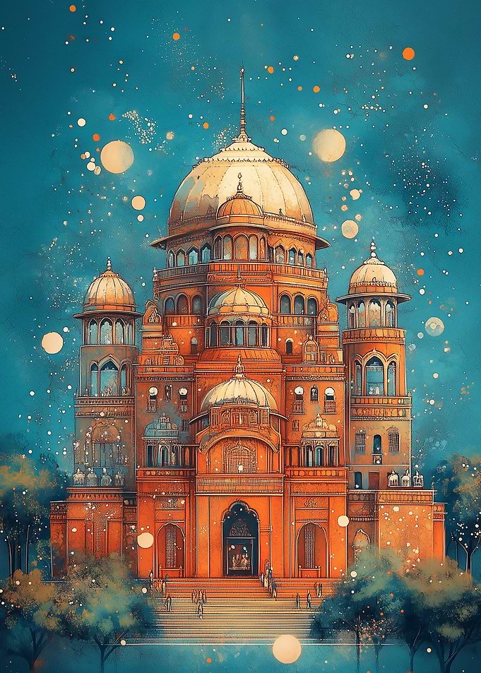 Temple Under Stars
