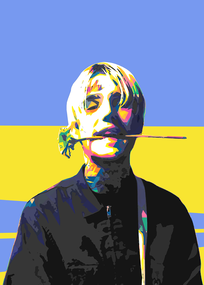 lil peep Pop Art Portrait