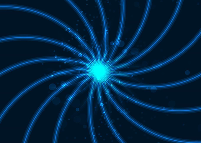 Blue Abstract Spiral