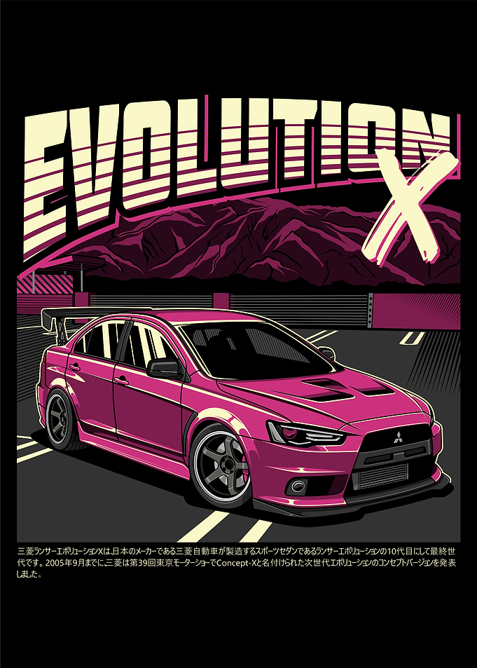Mitsubishi Lancer Evolution X Pink