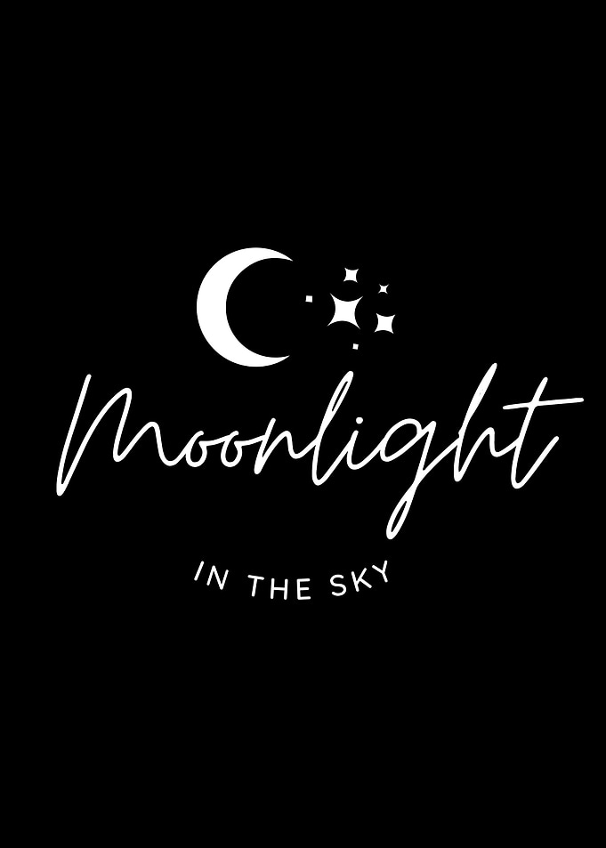 Moonlight in the Sky Lettering