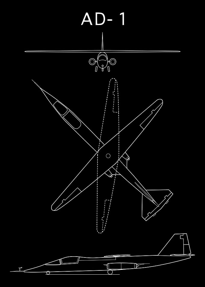AD-1 Airplane Blueprint