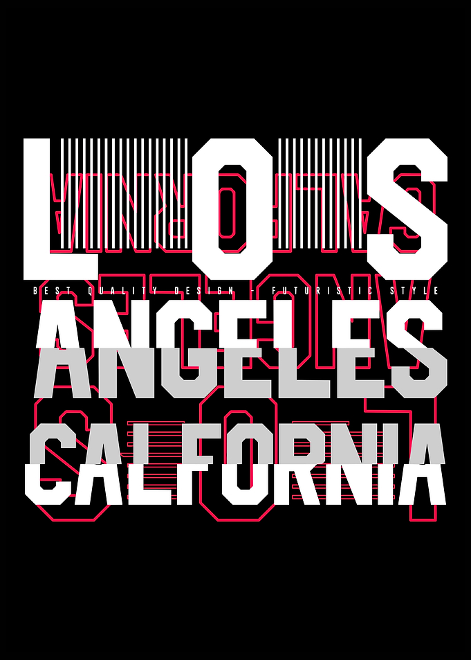 Los Angeles California Graphic