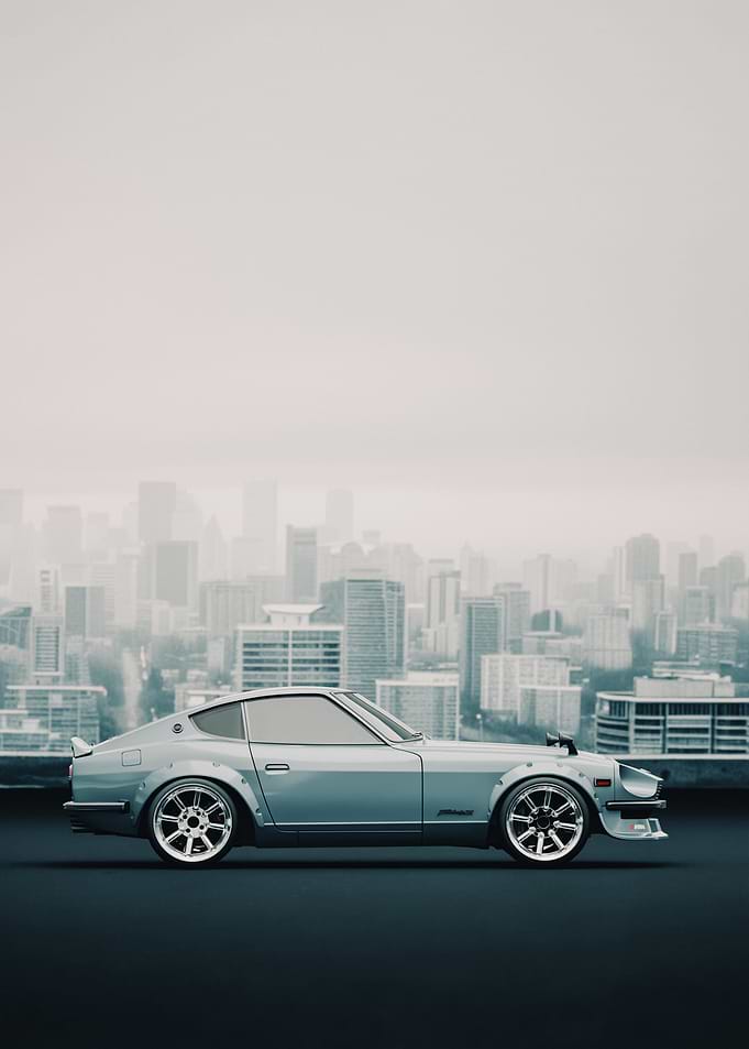 Datsun 240Z Cityscape - Side View