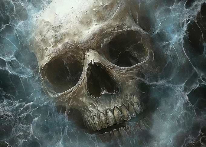 Skull in Web