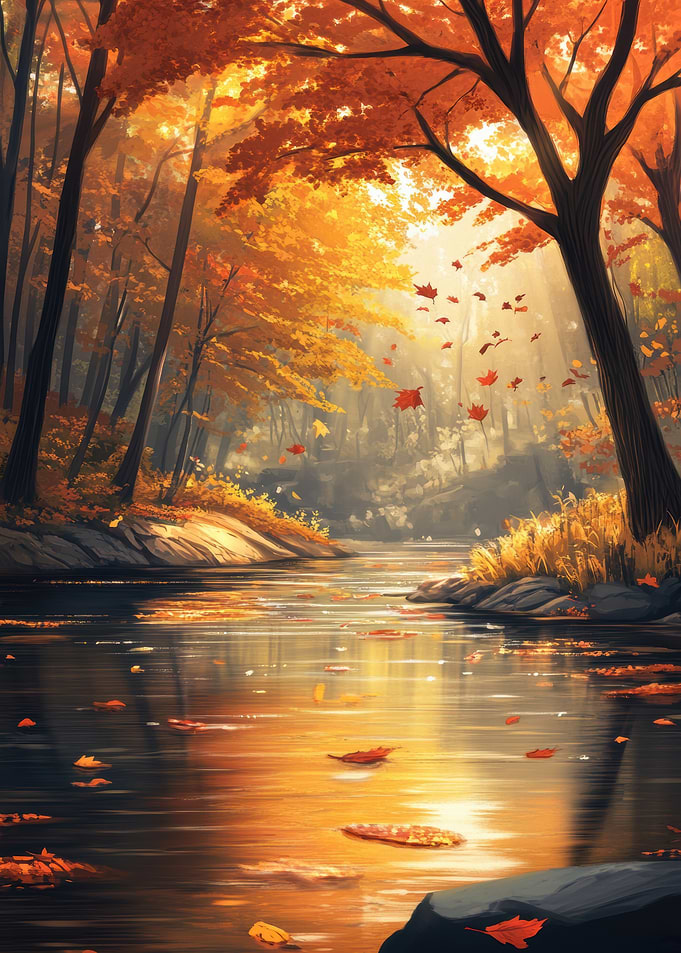 Autumn River Scene