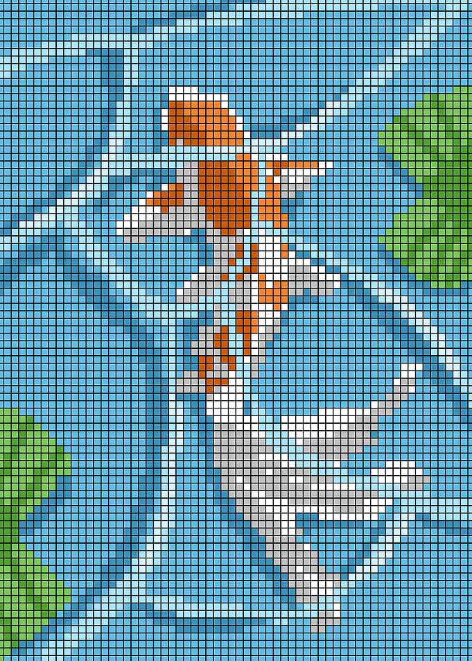 Koi Fish Pixel Art