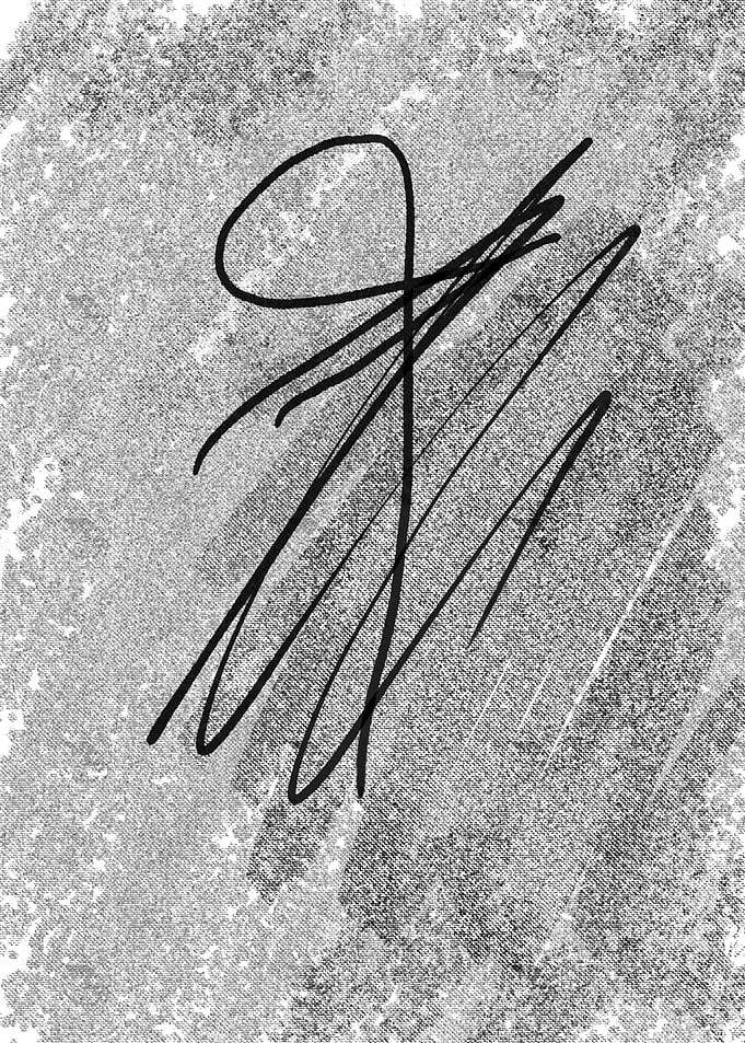 Abstract Black Ink Strokes