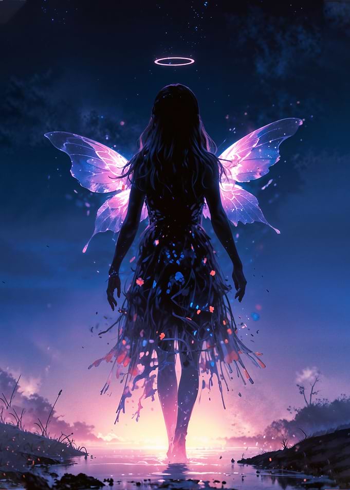 Angel with Butterfly Wings