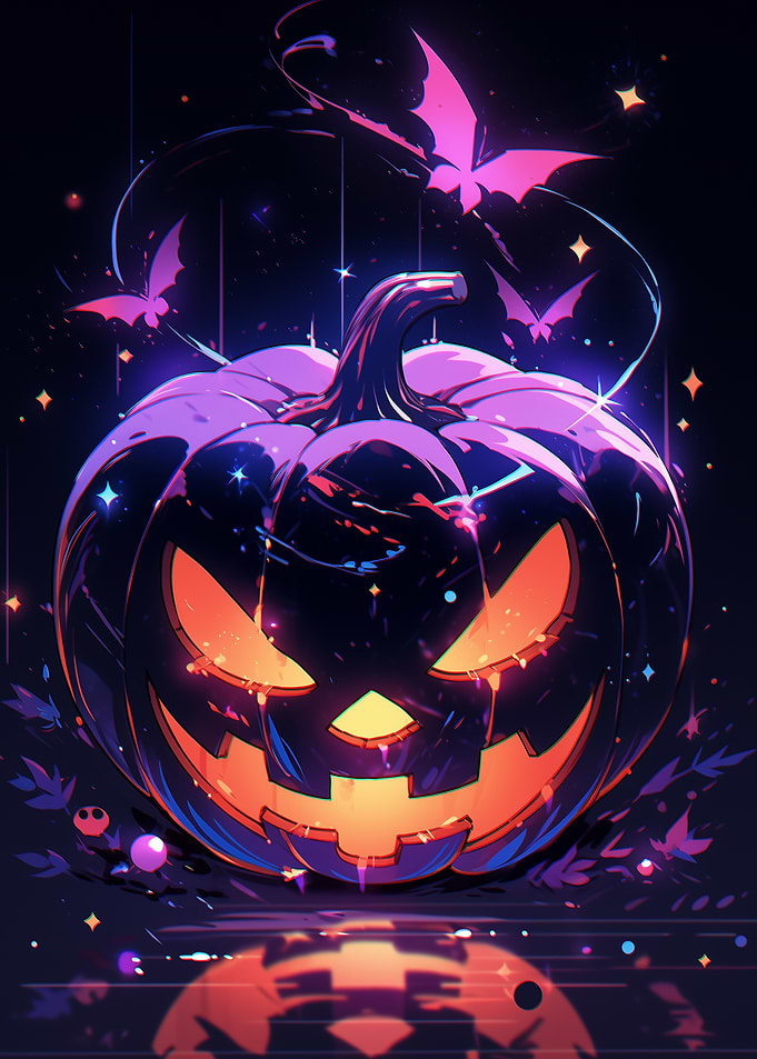 Glowing Halloween Pumpkin