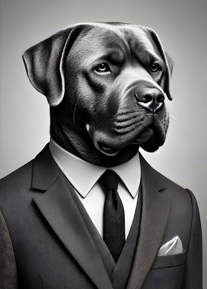 Dog in Suit