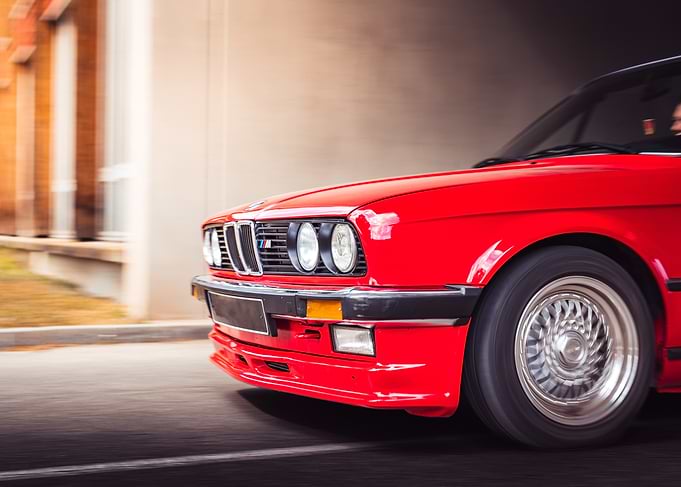Red BMW 3 Series