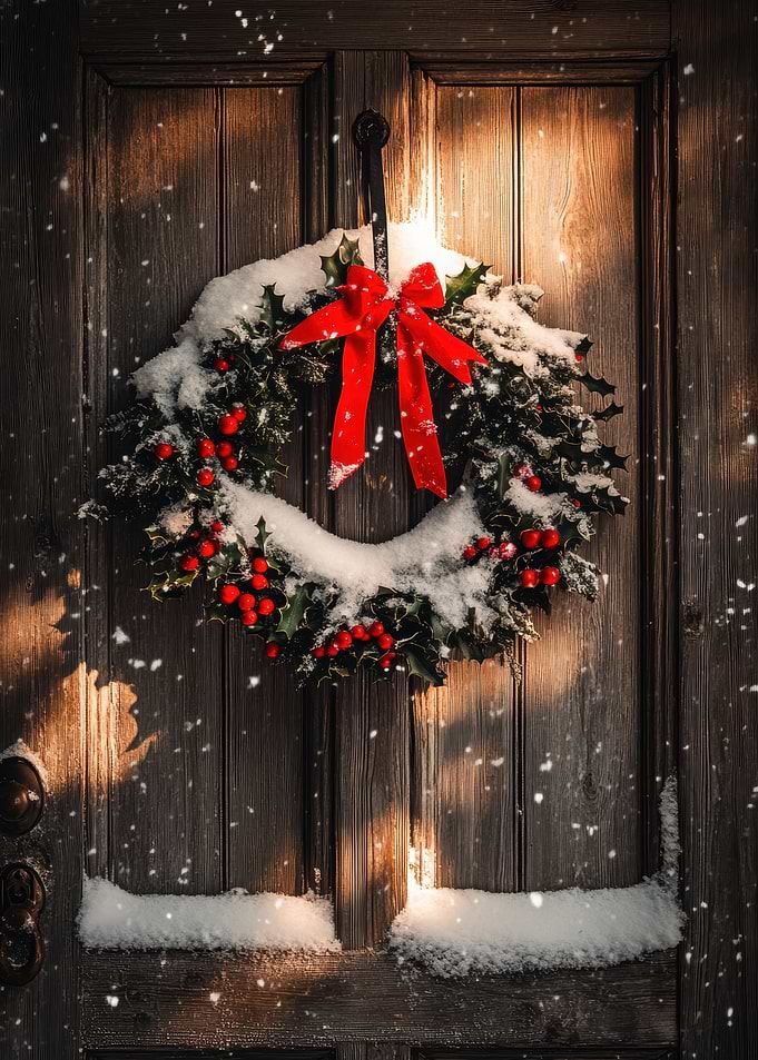 Snowy Christmas Wreath