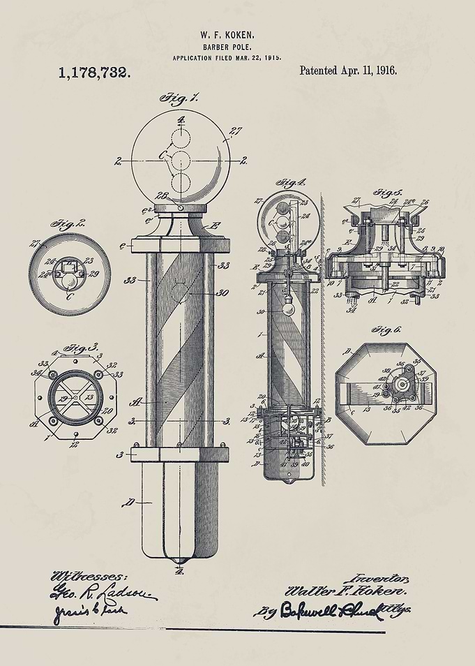 Barber Pole Patent