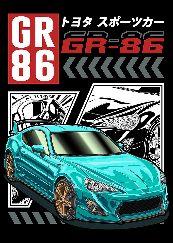 JDM GR86 Sports Car