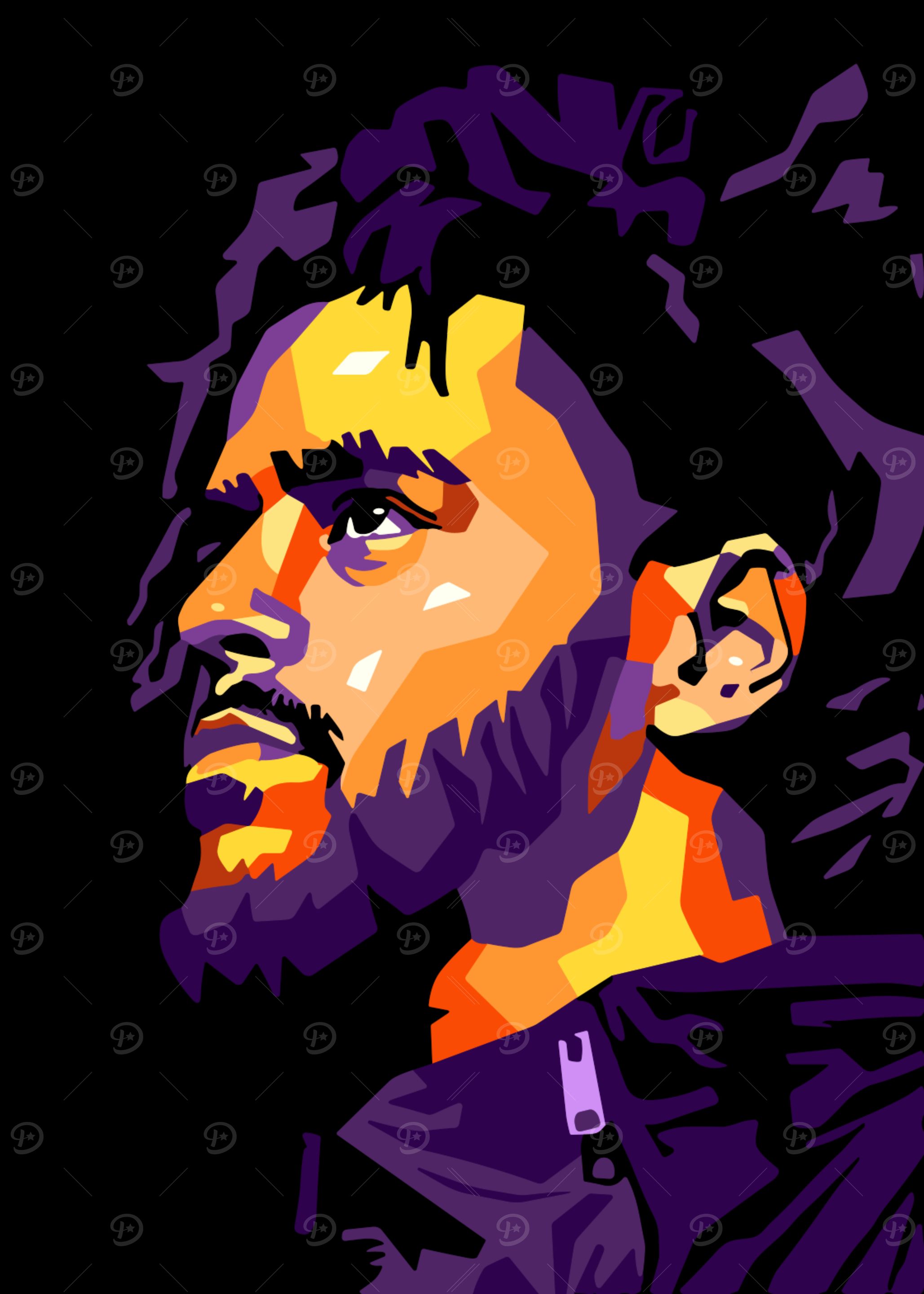 J. Cole Pop Art Portrait