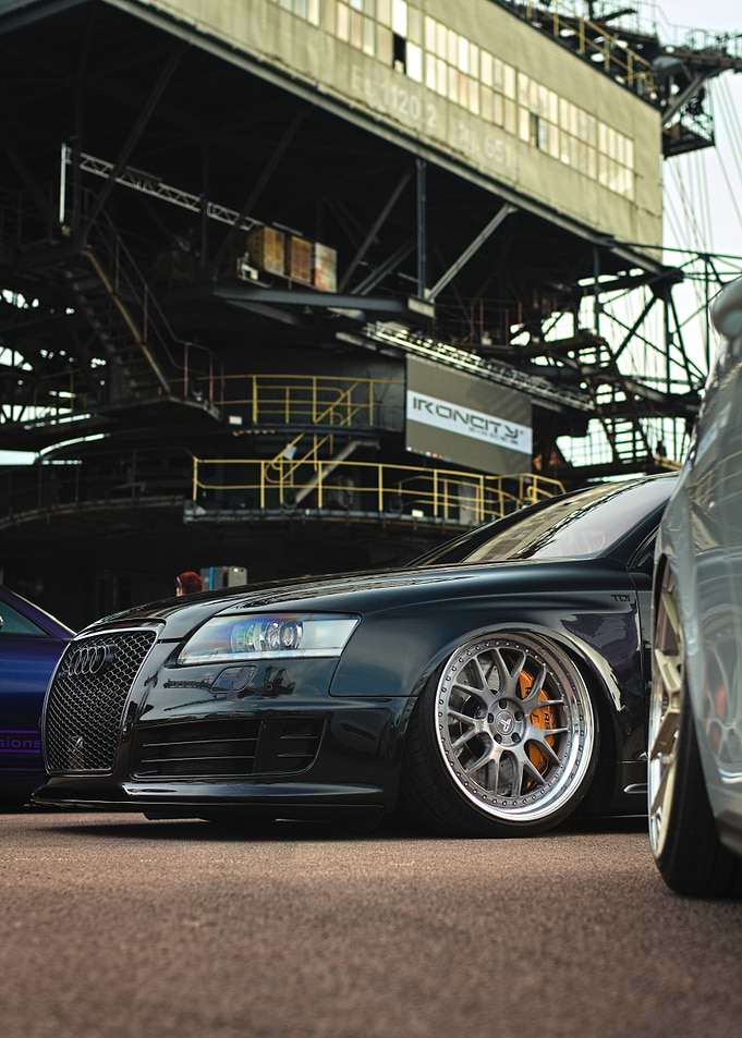 Black Audi RS6 with Custom Wheels
