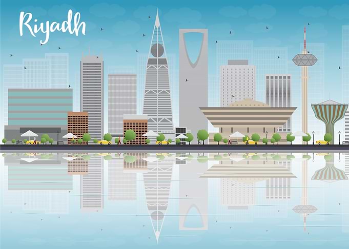 Riyadh Skyline Illustration